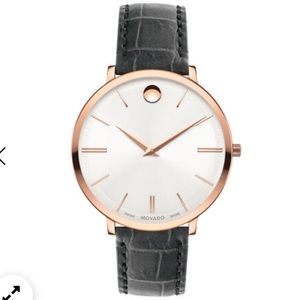 Woman’s Movado Grey Collection Crocodile Watch